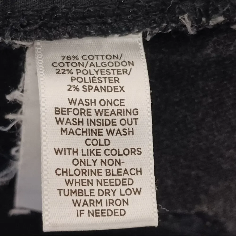 Ann Taylor Loft Curvy Skinny Jeans Womens 4 Black Dark Wash Low Rise Slim - Picture 10 of 12